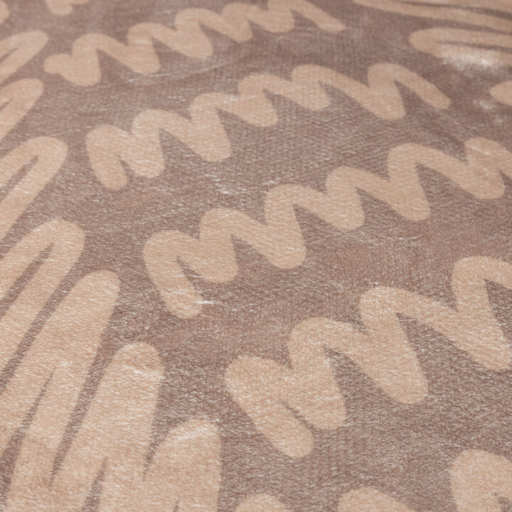 Wasbaar kindervloerkleed - Raf Croco Bruin 