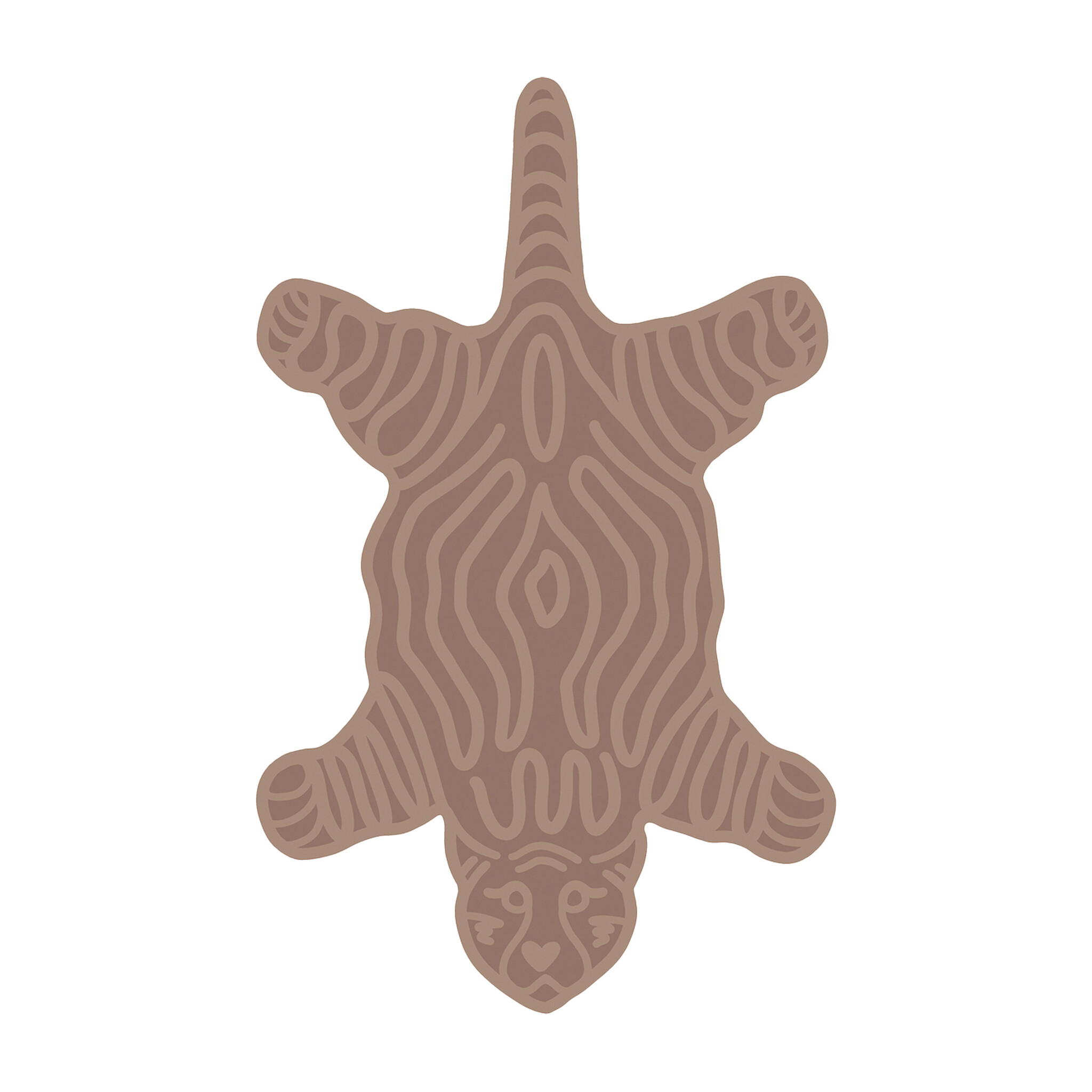 Wasbaar kindervloerkleed - Raf Tijger Bruin - sfeer