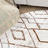 Rond hoogpolig vloerkleed - Blend Diamond Terra - thumbnail 2