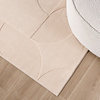 Scandinavisch vloerkleed - Charm Circles Beige - thumbnail 2