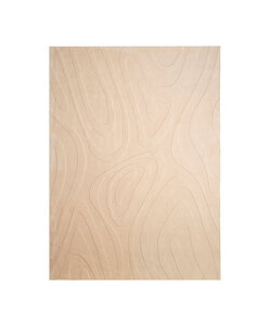 Scandinavisch vloerkleed - Charm Shapes Beige