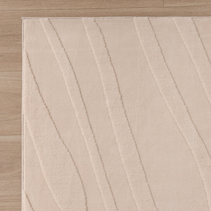 Scandinavisch vloerkleed - Charm Shapes Beige