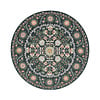 Rond vintage vloerkleed - Bibi Medaillon Blauw - thumbnail 1