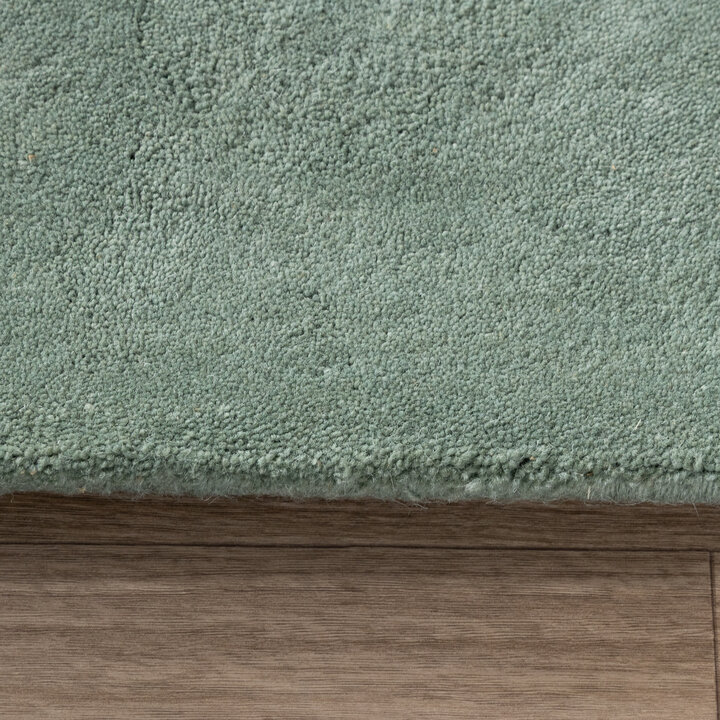 Wollen abstract vloerkleed - Jules Creme/Groen