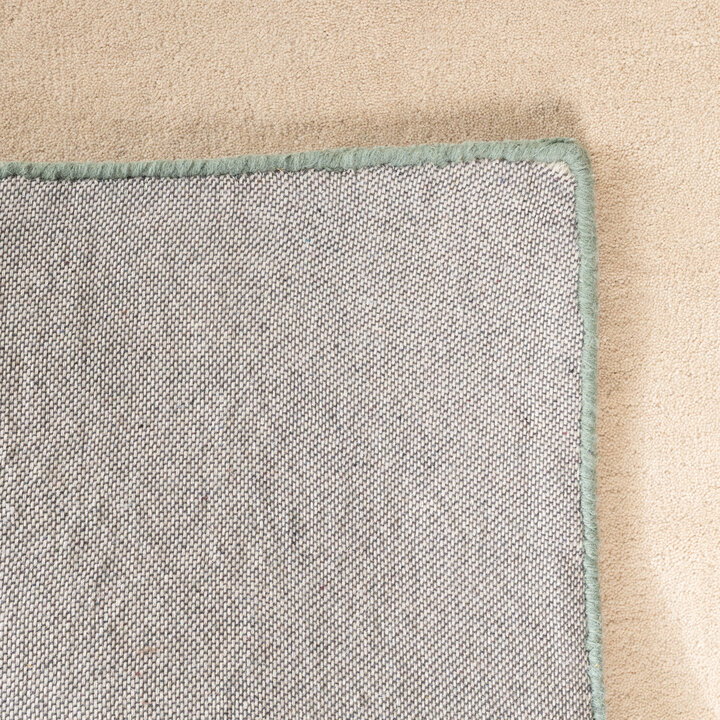 Wollen abstract vloerkleed - Jules Creme/Groen