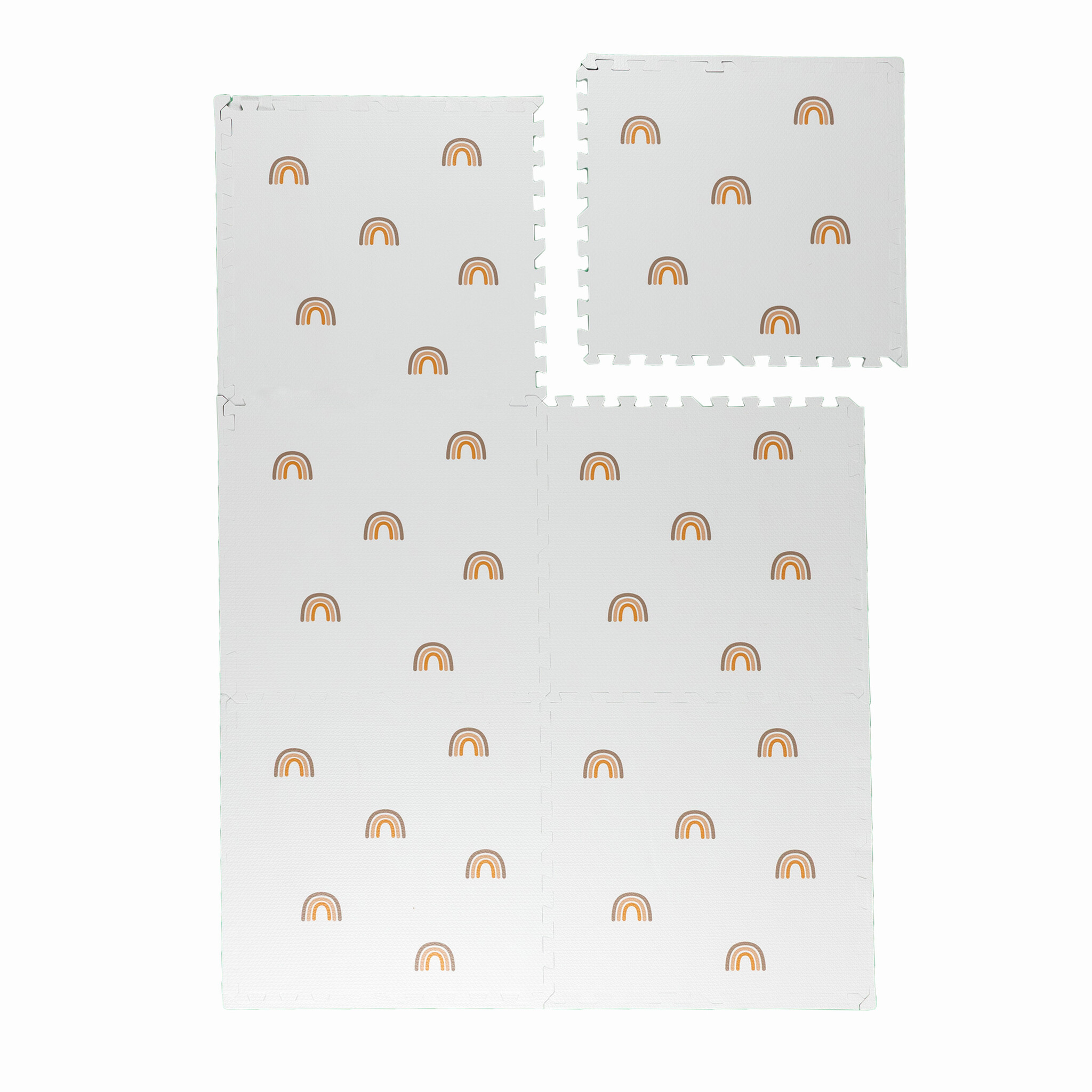 Foam puzzelmat - Alfie Rainbow Wit - sfeer
