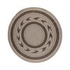 Rond jute buitenkleed - Nusa Orbit Bruin/Beige  - thumbnail 1