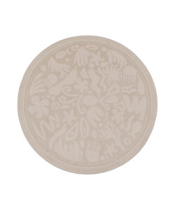 Rond wasbaar speelkleed - Flo Beige