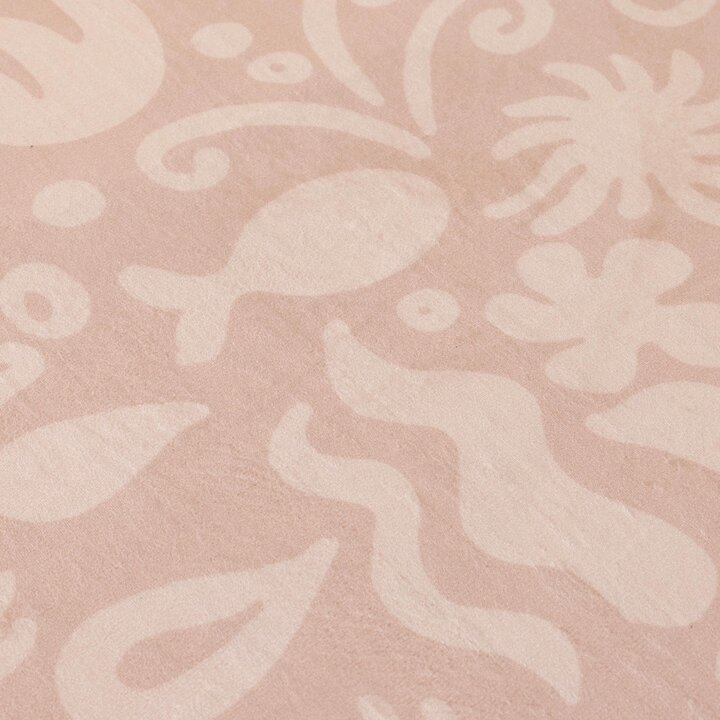 Rond wasbaar speelkleed - Flo Roze