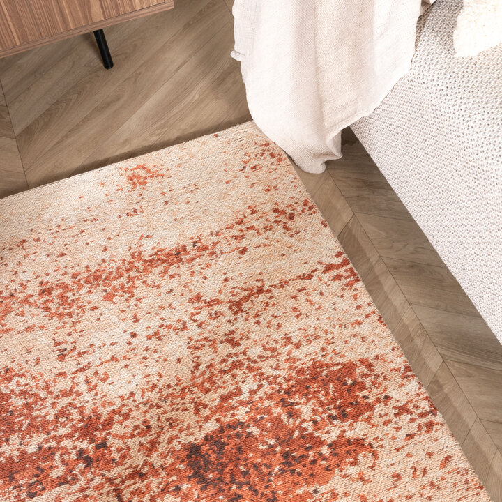 Abstract vloerkleed - Candice Terracotta