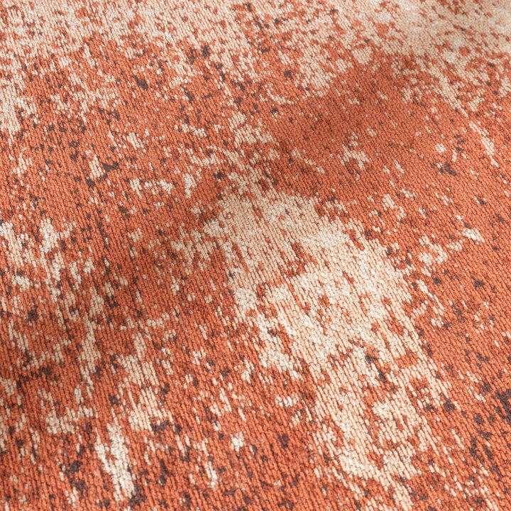 Rond abstract vloerkleed - Candice Terracotta