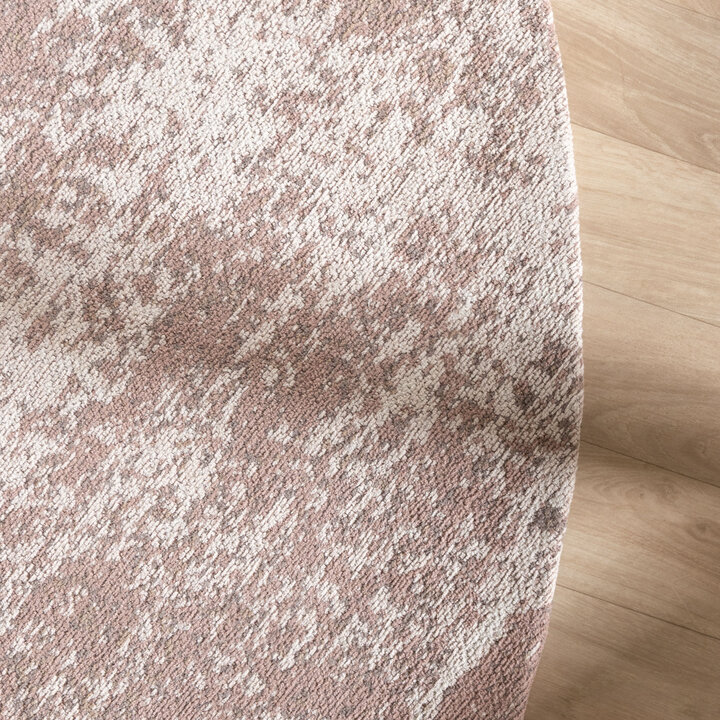 Rond abstract vloerkleed - Candice Taupe