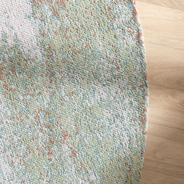 Rond abstract vloerkleed - Candice Mint