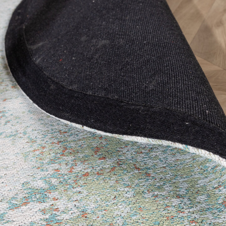 Rond abstract vloerkleed - Candice Mint