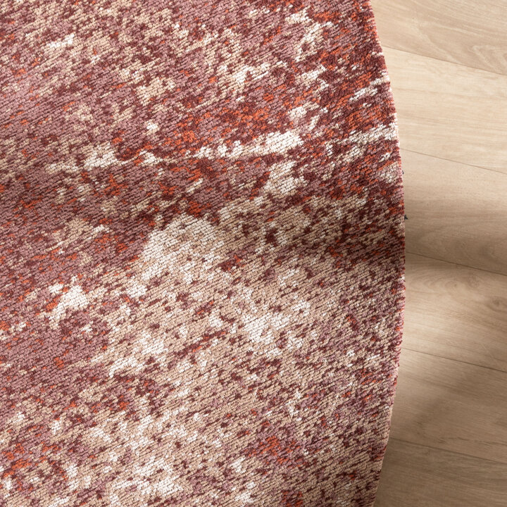 Rond abstract vloerkleed - Candice Roze