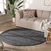 Rond wollen vloerkleed - Feline Antraciet/Gemeleerd - thumbnail