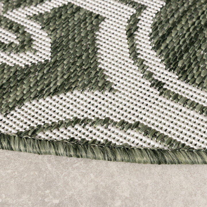 Rond buitenkleed - Rio Flower Groen 