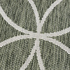 Geometrisch buitenkleed - Faro Ripple Groen/Wit - thumbnail 3