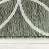 Geometrisch buitenkleed - Faro Ripple Groen/Wit - thumbnail 5