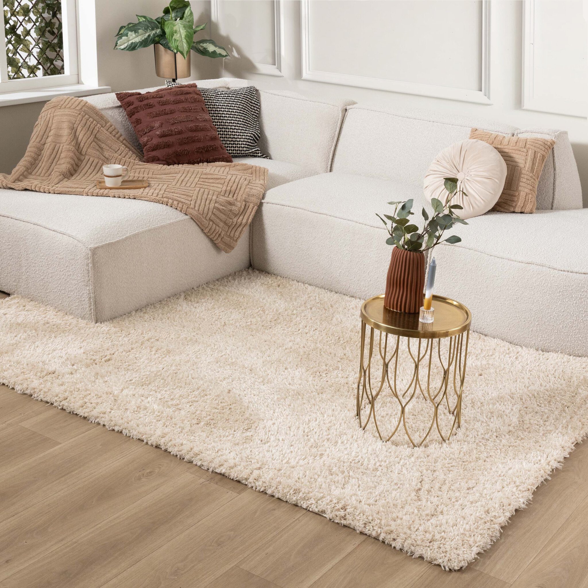 Shaggy vloerkleed - Blaze Beige