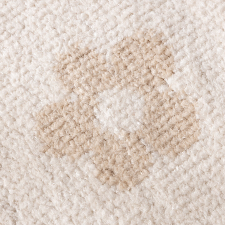 Rond wasbaar kindervloerkleed - Moos Flower Creme 