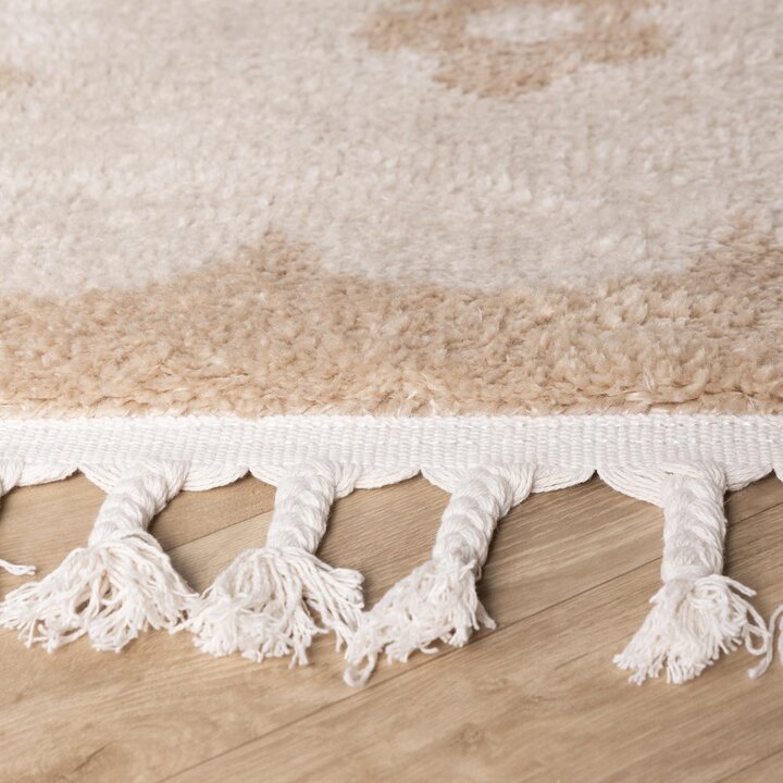 Wasbaar kindervloerkleed - Moos Flower Creme 