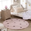 Rond Vloerkleed Kinderkamer - Lou Dots Paars  - thumbnail