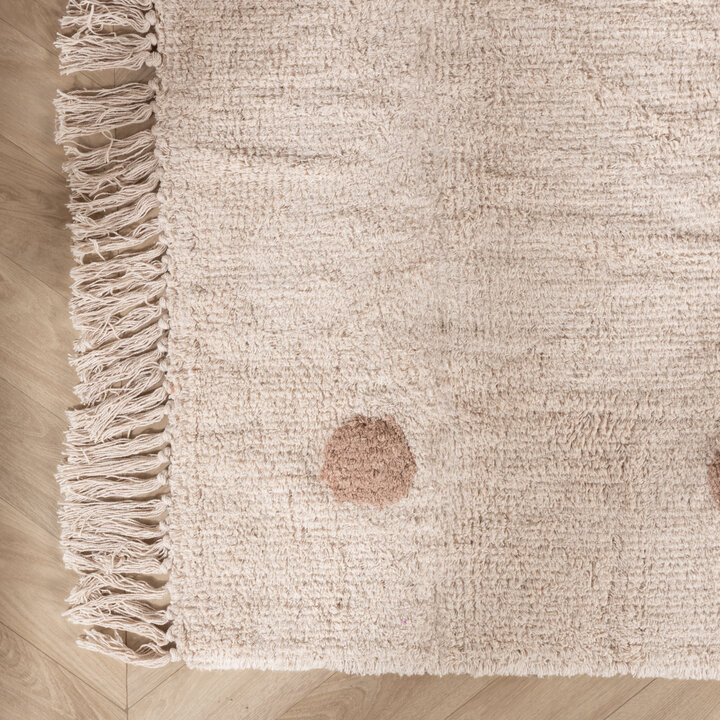 Vloerkleed Kinderkamer - Lou Dots Taupe 