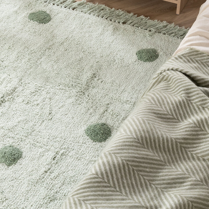 Vloerkleed Kinderkamer - Lou Dots Groen 