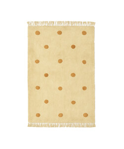 Vloerkleed Kinderkamer - Lou Dots Geel 