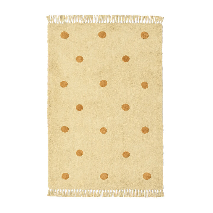 Vloerkleed Kinderkamer - Lou Dots Geel 
