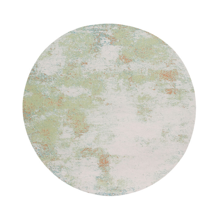 Rond abstract vloerkleed - Candice Mint