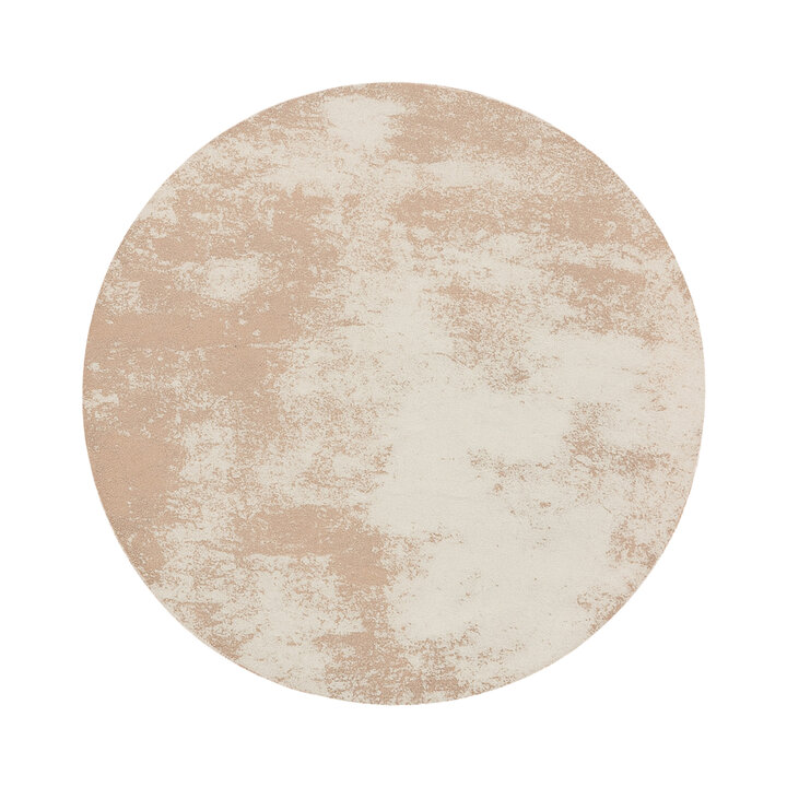 Rond abstract vloerkleed - Candice Taupe