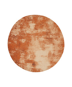 Rond abstract vloerkleed - Candice Terracotta