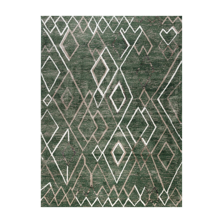 Berber vloerkleed - Blend Diamond Groen