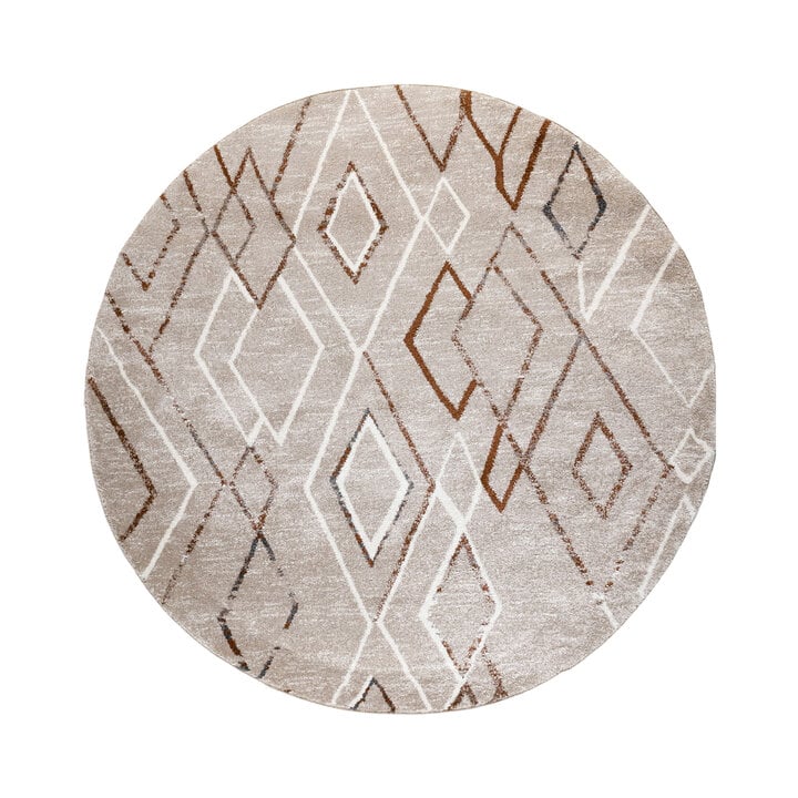 Rond Berber vloerkleed - Blend Diamond Beige