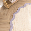 Rond Wasbaar vloerkleed - Hazy Lila/Creme - thumbnail 2