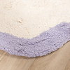 Rond Wasbaar vloerkleed - Hazy Lila/Creme - thumbnail 5