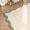 Wasbaar vloerkleed - Hazy Groen/Creme - thumbnail 2
