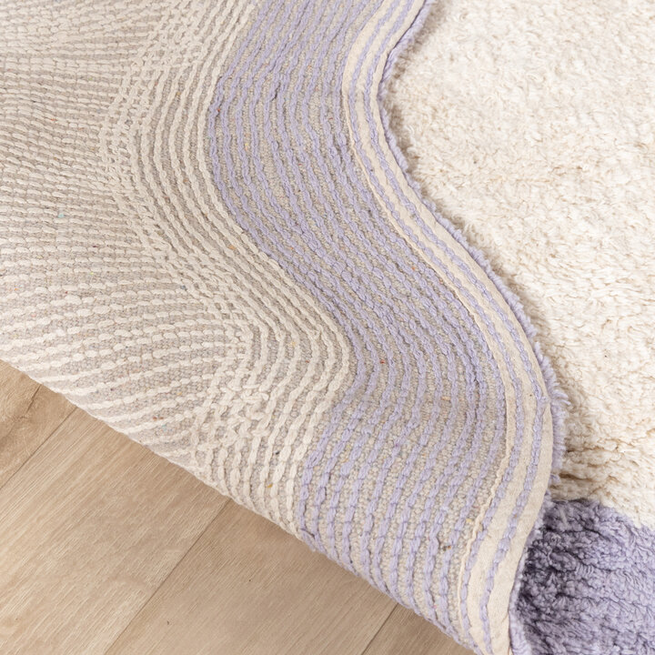 Wasbaar vloerkleed - Hazy Lila/Creme