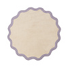Rond Wasbaar vloerkleed - Hazy Lila/Creme - thumbnail 1