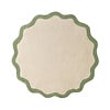 Rond Wasbaar vloerkleed - Hazy Groen/Creme - thumbnail 1