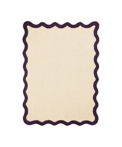 Wasbaar vloerkleed - Hazy Paars/Creme