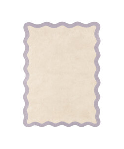 Wasbaar vloerkleed - Hazy Lila/Creme