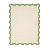 Wasbaar vloerkleed - Hazy Groen/Creme - thumbnail 1