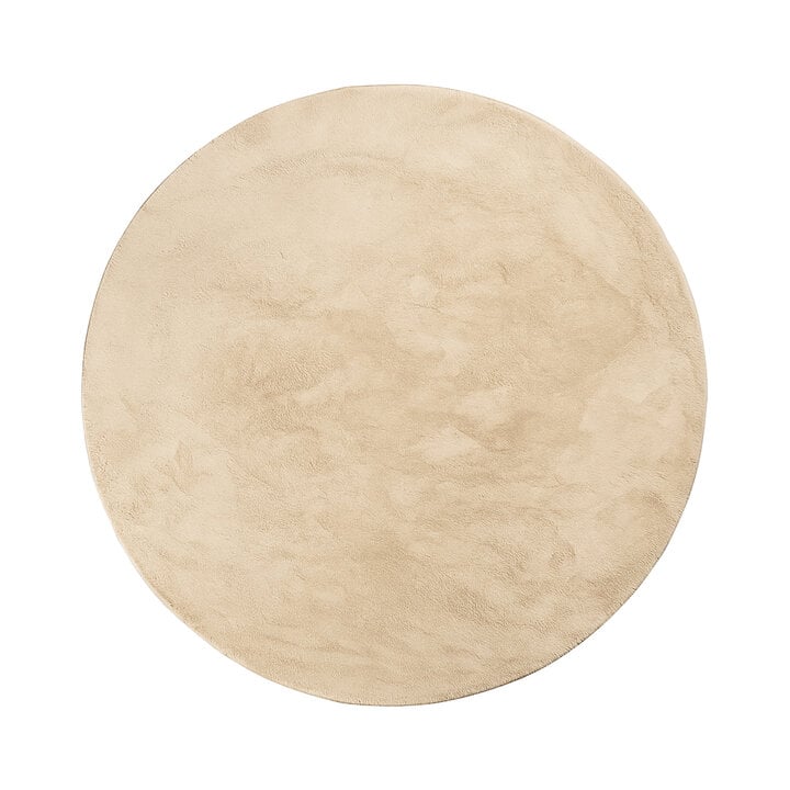 Rond laagpolig vloerkleed - Cozy Beige 