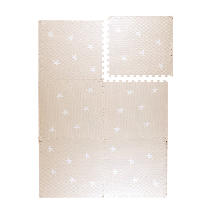 Foam puzzelmat - Alfie Stars Grijs/Beige