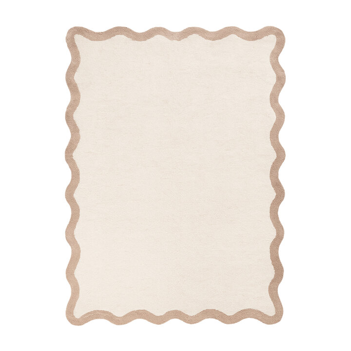 Wasbaar vloerkleed - Hazy Beige/Creme