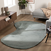 Zacht laagpolig vloerkleed - Cozy Ripple Groen - thumbnail