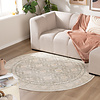Rond Vloerkleed Bloemen - Celine Groen - thumbnail